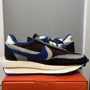 Size 4.5 - Nike sacai x Undercover x LDWaffle Night Maroon Team Royal
